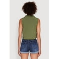 thumbnail image 5 of Womens Trendy Button Front Cropped Blazer Vest, 5 of 5