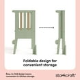 thumbnail image 6 of Storkcraft Toddler Montessori Foldable Step Stool, Sage with Driftwood, 6 of 15