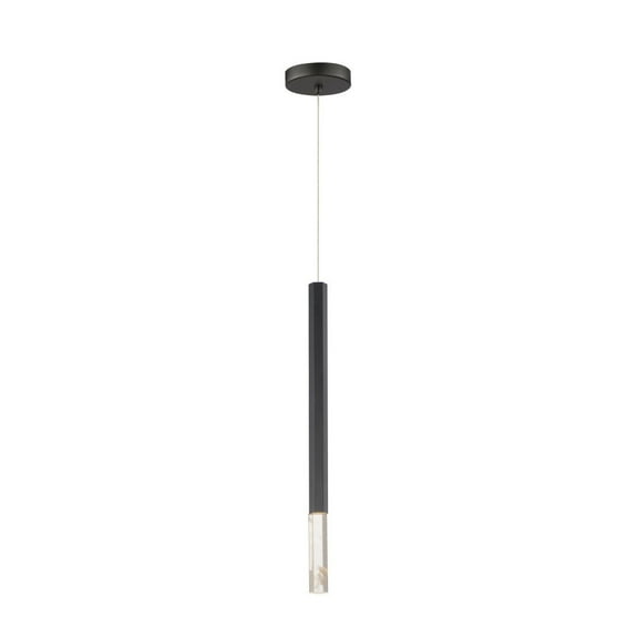 ET2 Lighting - Diaphane - 23.75 Inch 5W 1 LED Pendant-Black Finish