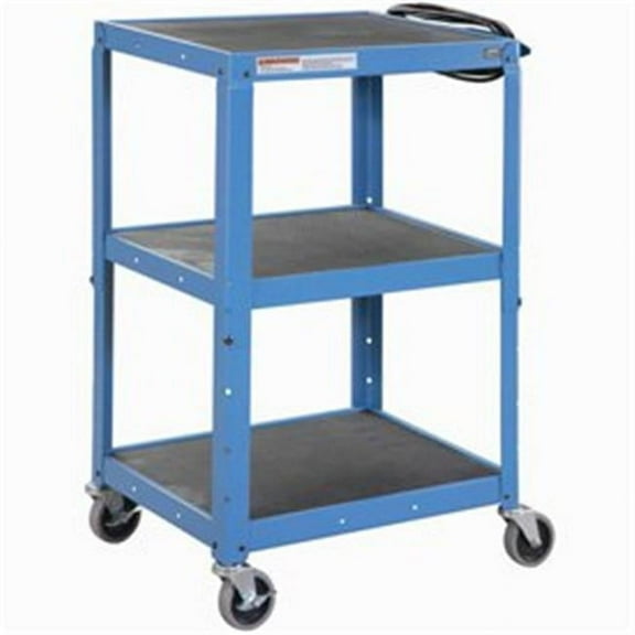 Steel Audio Visual & Instrument Cart - Blue