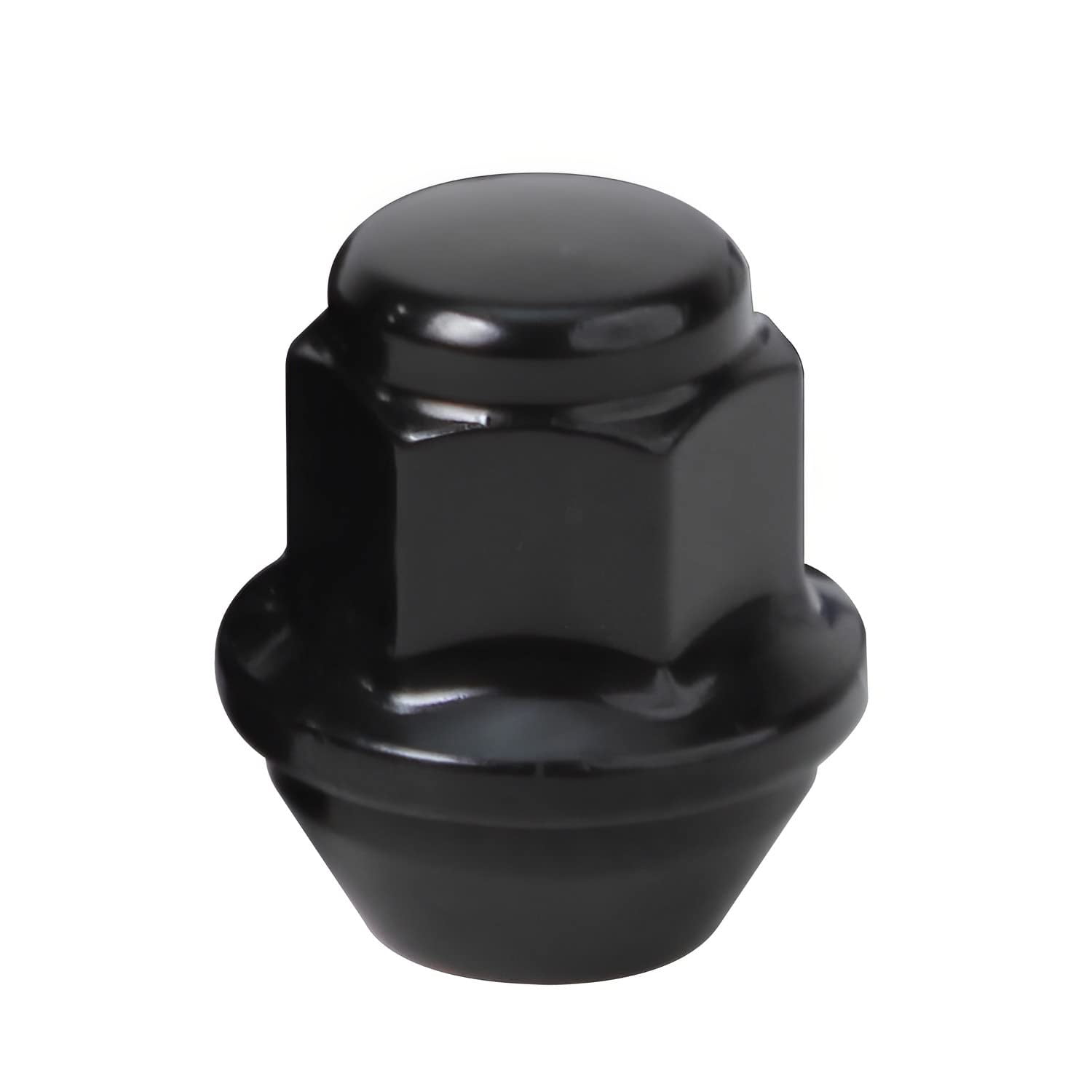 Detroit Axle - 12x1.5 Black Wheel Lug Nuts Replacement for Ford Fusion Lincoln MKZ - 20pc Set