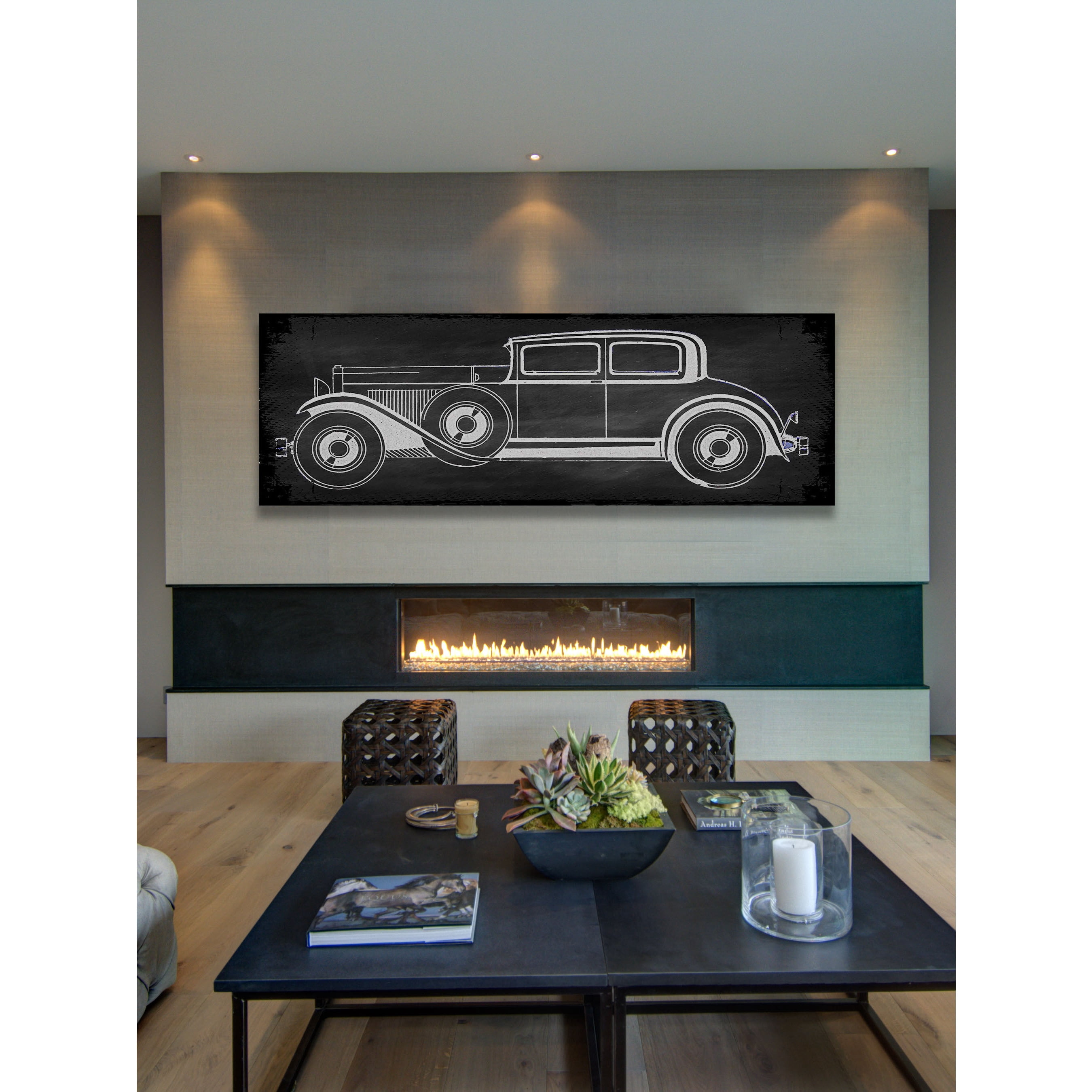 Marmont Hill "Classic in Black" Painting Print on Canvas