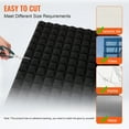 thumbnail image 4 of VEVOR Acoustic Foam Panels, 4 Pack 48 x 24 x 2 inches, Pyramid Designed Soundproof Wall Panels,Fire-Resistant Acoustic Panels,Sound Dampening Absorbing Panels for Studio Wall and Ceiling,Black, 4 of 9