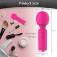 thumbnail image 4 of Mini Massager, Powerful Handheld Personal Massager with 10 Vibration Patterns Cordless Massager，Wand Massager for Women for Neck Shoulder Back Body Massage Sports Recovery Muscle Aches,Rose Red, 4 of 7