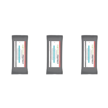 Medline Aloetouch Protect Dimethicone Skin Protectant Wipes, 3.2% Dimethicone, 8in x 12in, Unscented, 24/Pk - 3 Pack