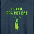 thumbnail image 3 of SpongeBob SquarePants - Plankton One Percent Evil - Women's Lightweight French Terry Long Sleeve Shirt, 3 of 6