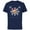 Navy, variant on Marvel Hawkeye Snowflake Puppy Holiday - Short Sleeve Cotton T-Shirt for Adults - Customized-Charcoal
