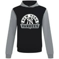 thumbnail image 2 of Men's Levelwear Black New York Yankees Throwback Ultimate Banner Arch Hoodie, 2 of 3