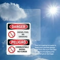 thumbnail image 6 of (2 Pack) Diesel Fuel No Smoking Bilingual OSHA Danger Sign 18 Inch X 24 Inch Vinyl Label Decal Sticker Weather Resistant, UV Protected for Workplace, Business, and Construction Site,, 6 of 7