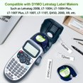 thumbnail image 2 of Labelife Compatible Label Tape Replacement for Dymo Letratag Labeling Refills 91330 10697 (S0721510) Black on White Self-Adhesive Paper Tape for LetraTag LT-100T LT-100H QX50, 1/2 Inch x 13 ft, 6 Pack, 2 of 5