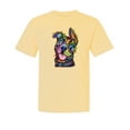 thumbnail image 1 of Wild Bobby,Rescues are My Favorite Breed | Cute Neon Dean Russo Pitbull Dog Dog Lover Garment-Dyed Washed Look Short Sleeve Tees, Banana, Large, 1 of 3