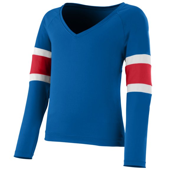 Augusta Girls' Double Down Liner - ROYAL/ RED/ WHT - XS 9021