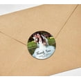 thumbnail image 3 of Darling Souvenir Round Custom Photo Labels Personalized Wedding Bride Groom Names And Date Envelope Seals Thank You Stickers-45 Pcs, 3 of 4
