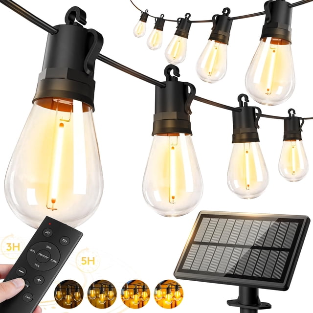 Luces solares decorativas para exterior VGUXG de 15 m, impermeables, LED