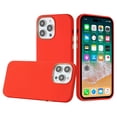 thumbnail image 2 of BEMZ Thin Chrome Hybrid Cover Case for iPhone 15 Pro (with Tempered Glass Screen Protector) Scarlet Red, 2 of 4