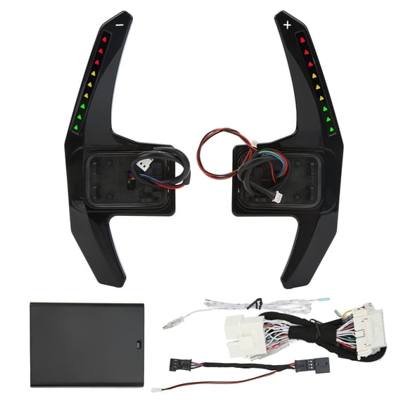 Steering Wheel  Paddle, LED Paddle Shifter LED Performance APP 165mm 500RPM To 9000RPM Adjustable  For Vehicle Black,Red
