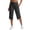 Black #1, variant on Womens Capri Pants Straight Leg Stretch Trendy Workout Pants High Waist Basic Elastic Waist Trousers Quick Dry Lightweight 2026 Yoga Pants with Pockets Green S