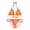 Neon Pink, variant on Effete Feline Claw Marks Scratch Strappy Bikini Set (AOP)