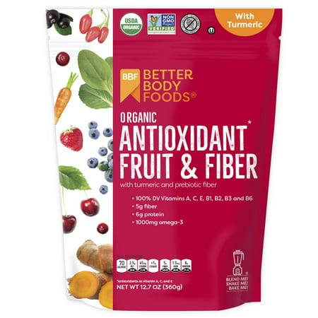 BetterBody Foods Antioxidant Fruit & Fiber Powder, 12.8 (Best Foods For Pitta Body Type)