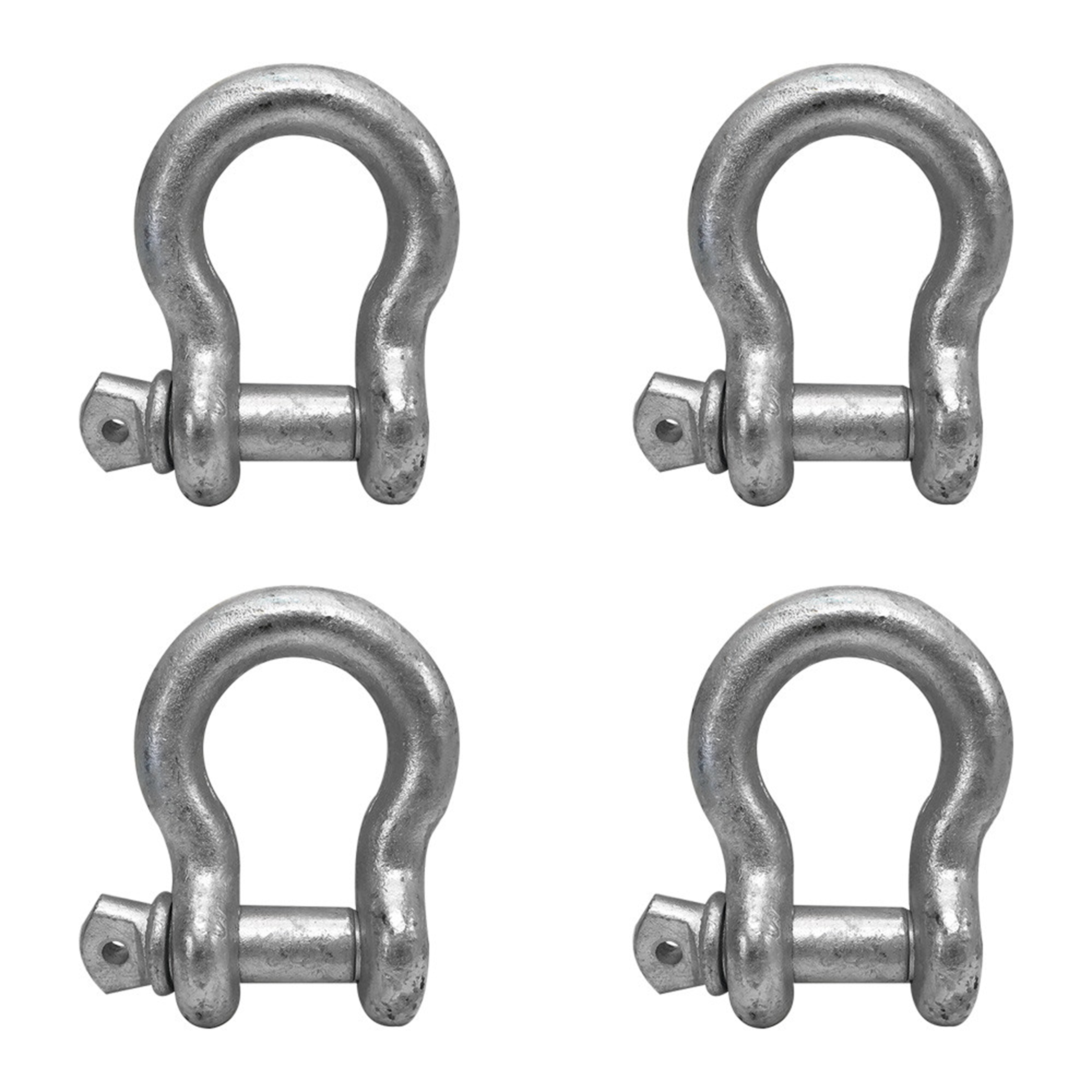 1" Screw Pin Anchor D Ring Shackle Galvanized Steel Drop Forged WLL 17000 Lbs 