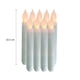 thumbnail image 4 of 12 velas LED delgadas sin llama parpadeantes para decoración del hogar, bodas, sin batería, luz blanca cálida., 4 of 7