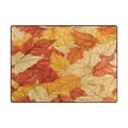 thumbnail image 2 of Area Rug Indoor 80"x58"in Non-Slip Wear Resistant Floor Mats Soft Large Carpets for Living Room Bedroom Home Decor Golden Leaves, 2 of 7