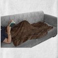 thumbnail image 6 of Cinnamon Soft Flannel Fleece Throw Blanket, Autumn Dots and Berry Drawings on a Plain Background Earth Tones, Cozy Plush for Indoor and Outdoor Use, 70" x 90", Pale Redwood Multicolor, by Ambesonne, 6 of 6