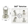 thumbnail image 2 of FSLiving 1W LED Mini Spotlight 360°Rotated Plug in Button Cable Silver Lampbody Warm White Light(3000K) for Accent Lighting Cartoon Jewelry Showcase Cabinet Lego Model - 1 Set with 3 Spotlights, 2 of 5