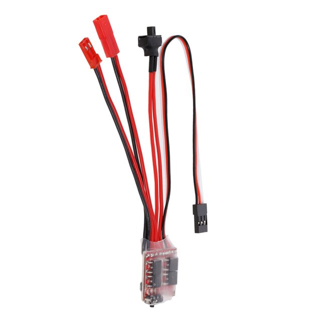Controlador Electrónico De Velocidad Del Motor Esc Brush Controlador de velocidad de reemplazo de motor cepillado 30A 4-8V ESC cepillado para modelo de coche RC Tmvgtek libre de BPA