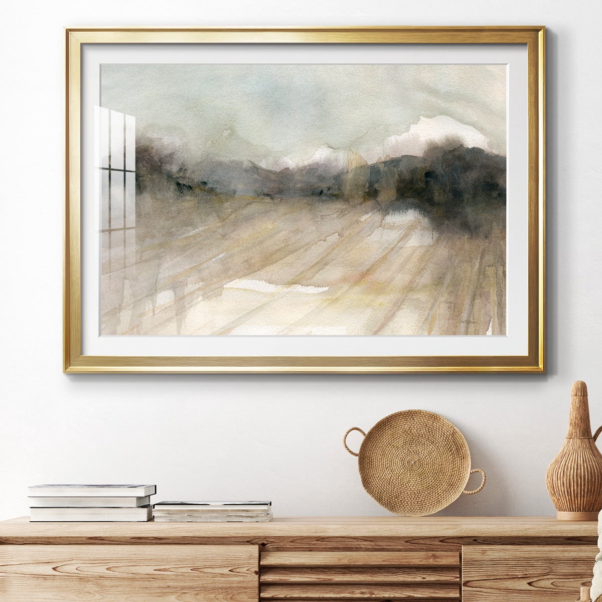 Abstract Field Premium Framed Print - Ready to Hang