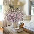 thumbnail image 3 of Artificial Flowers Branches Faux Silk Cherry Blossoms Stem Fake Floral for Home Garden Restrant Hotel Parties Wedding Table Centenpieces Arrangements Decor Spray in Pink, 3 of 5