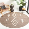 thumbnail image 2 of SAFAVIEH Natural Fiber Marissa Geometric Area Rug, Natural/Ivory, 6' x 6' Round, 2 of 8