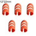 thumbnail image 3 of 5Pcs Guitar Ukulele Plastic Thumb Finger Nail Fingertip Picks Protectors Set-L,Red, 3 of 7