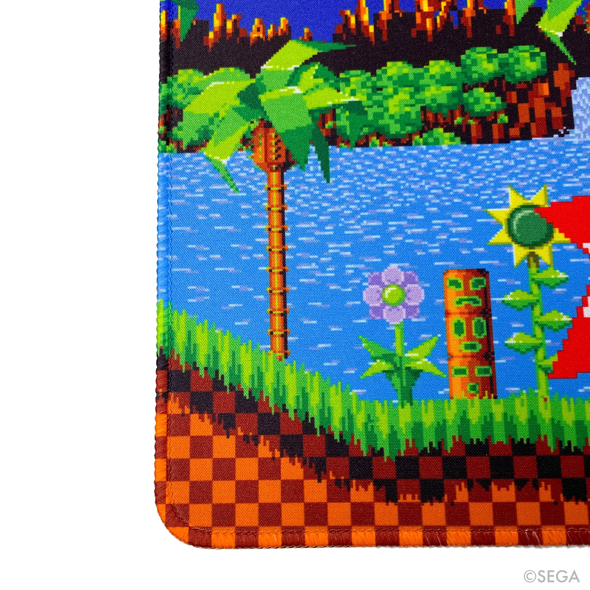 KESS: Sonic: Playmat - Green Hills Zone - 23.75 x 13.5" Neoprene, Non-Slip, Tabletop Accessory, Protection, Card-Board-Dice-CCG-RPG Games, Mouse Pad