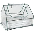 thumbnail image 1 of Sunnydaze Steel Raised Garden Bed with PVC Greenhouse Cover - Clear - 4' x 3', 1 of 9