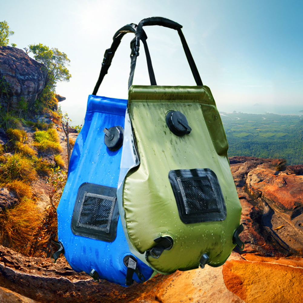 20L Portable Solar Heated Shower Water Bathing Bag Outdoor Camping Hiking 