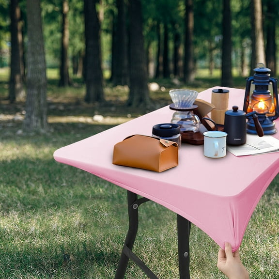 Fitted Stretch Tablecloth for 35" X 59" Rectangular Table - Wedding/Banquet/Trade Show - Spandex Cloth Fabric Cover