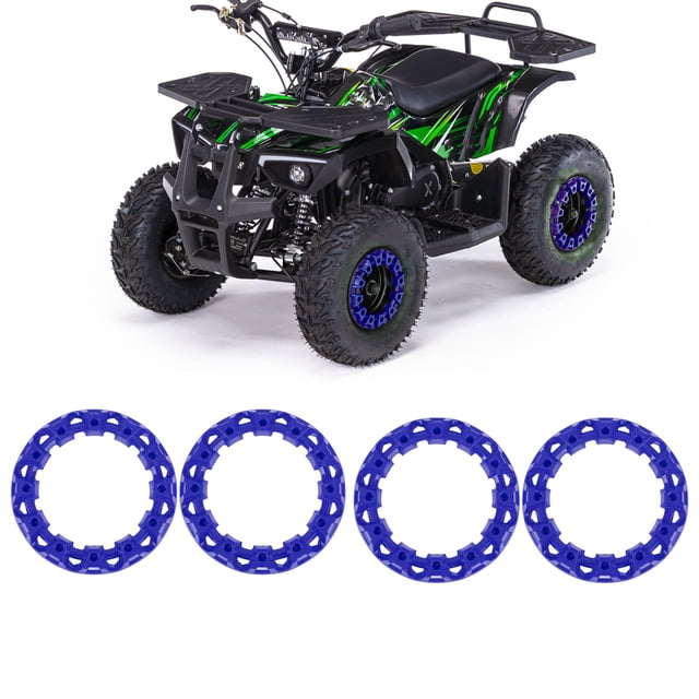 Strong Plastic 10 Inch Universal ATV Wheel Trim Hub Protectors Sporty Decor for Go Karts Easy Install Adds a Personalized Look