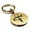 Gold, variant on Stainless Steel Four Horsemen of the Apocalypse (War) Round Medallion Keychain Circle Ring
