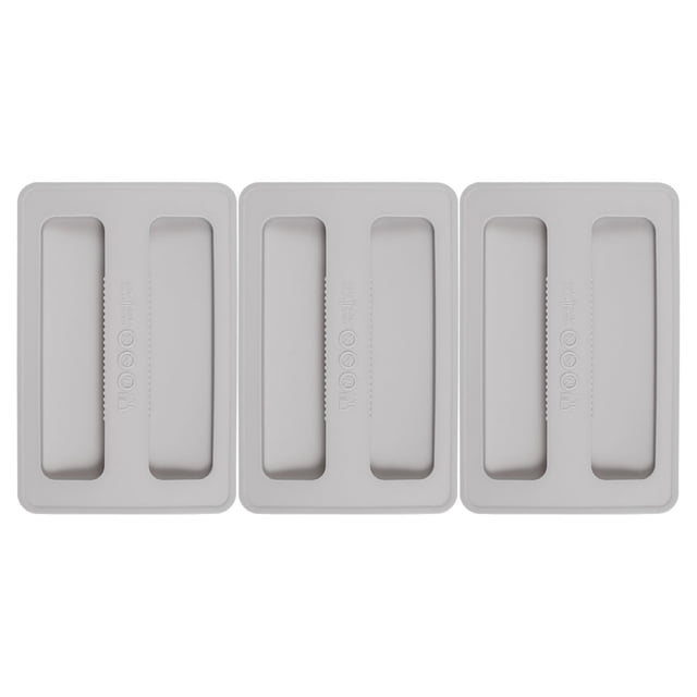 Minkissy 3pcs Silicone Toaster Cover Grey Dust Cover For Kitchen Appliances