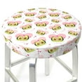 thumbnail image 3 of KLL Avocado Lovers Round Bar Chair Cushion Cover 12 inch ,Bar Stool Protector with Elastic, Soft Washable, 3 of 6