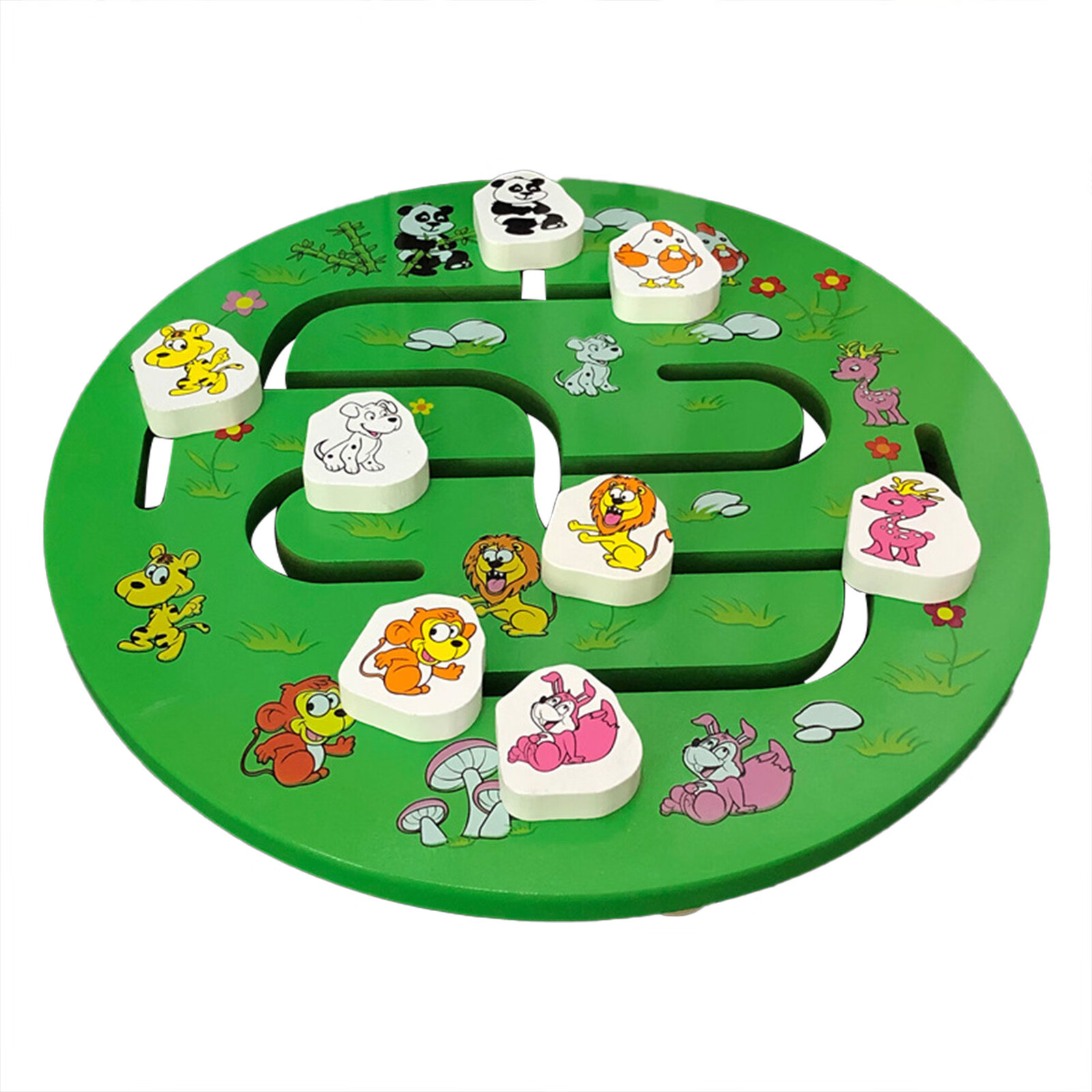 Baby Toys Wooden Maze Board Game Wooden Color Maze for Kids