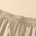 thumbnail image 5 of Womens Elastic Waist Pants Casual Loose Fit Straight Wide Leg Capris Cotton Linen Capri Pants, 5 of 9