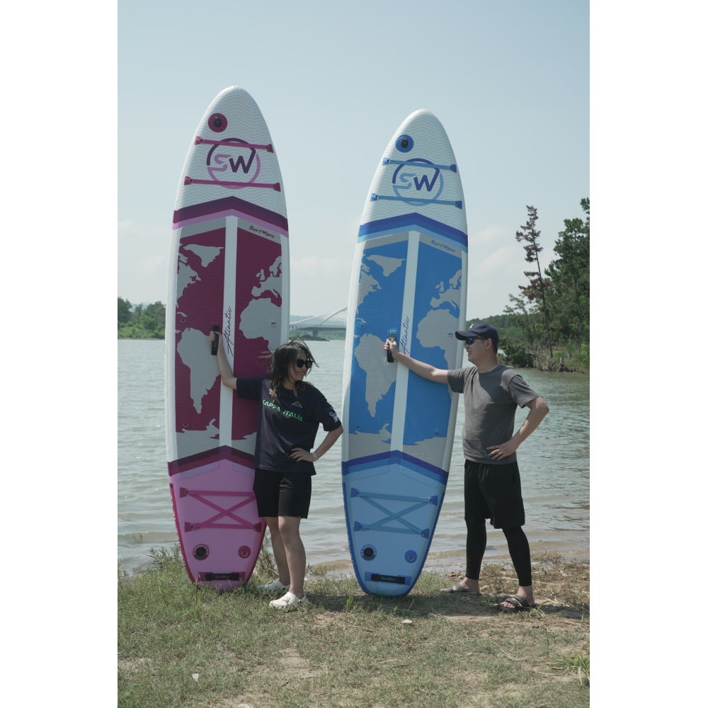 11' x 34" x 6" Inflatable Stand Up Paddle Board, All-inclusive SUP with Accessories, Blue