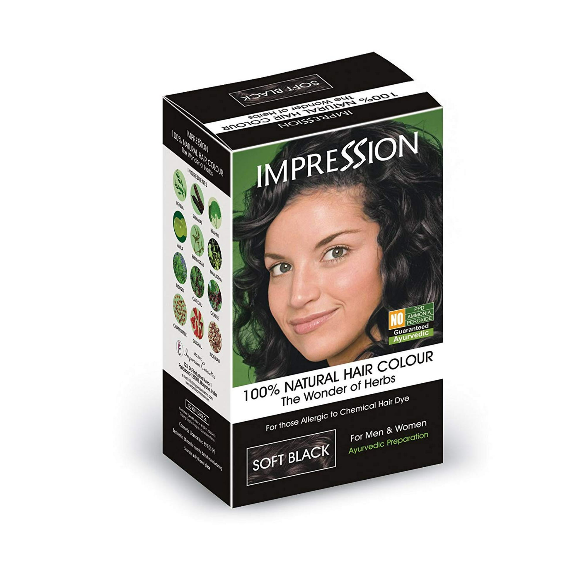 Impression 100 Natural Hair Colour Soft Black Walmart Canada