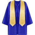 thumbnail image 3 of Conjunto de bata y gorro de graduación, sombreros largos con borlas, sombrero de hélice Unisex, accesorios para traje de graduación, disfraz para niños, azul, 3 of 5