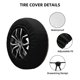thumbnail image 2 of Fotbe Rose Gold Glitter Splatter Funda de Llanta de Repuesto con Estampado, Engrosada, Ajuste Universal para Jeep, Remolque, RV, SUV, Camión-16 inch, 2 of 6