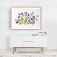 thumbnail image 6 of Wild Violets Botanical - Illustration Floral Botanical Flowers Nature Pastel Unframed Wall Art Print 8 x 12 inches, 6 of 7