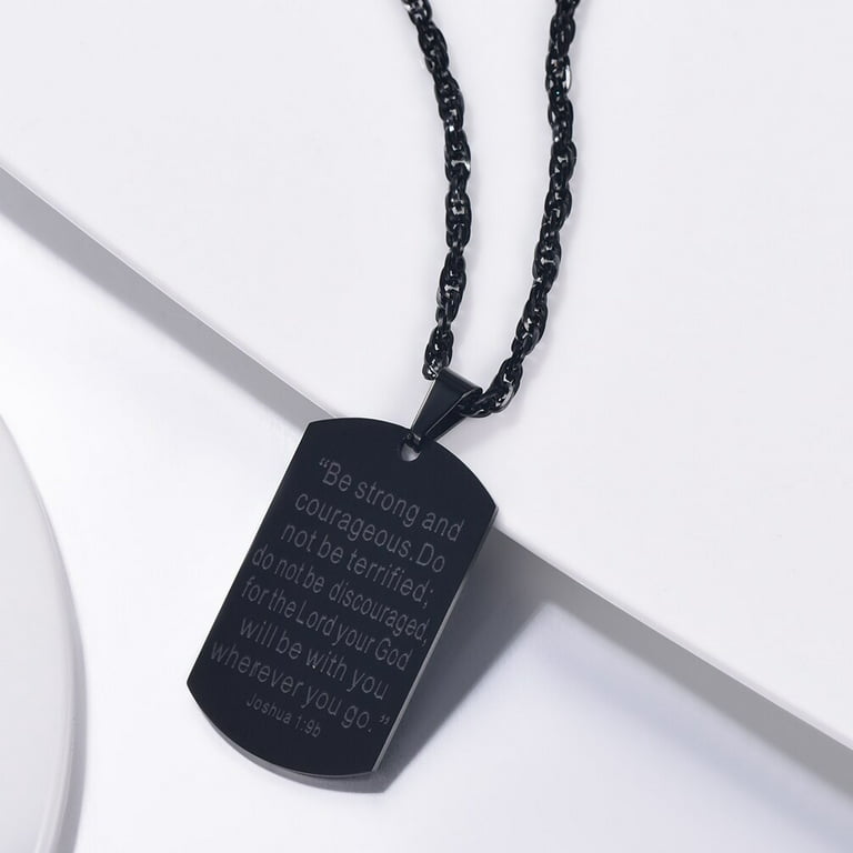 Stainless Steel Dog tag Necklace For Men