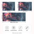 thumbnail image 2 of Yayeee Pillowcase Queen Size Set of 2 Satin Wrinkle Resistant Pillow Case, Glowing Jellyfish, 2 of 7